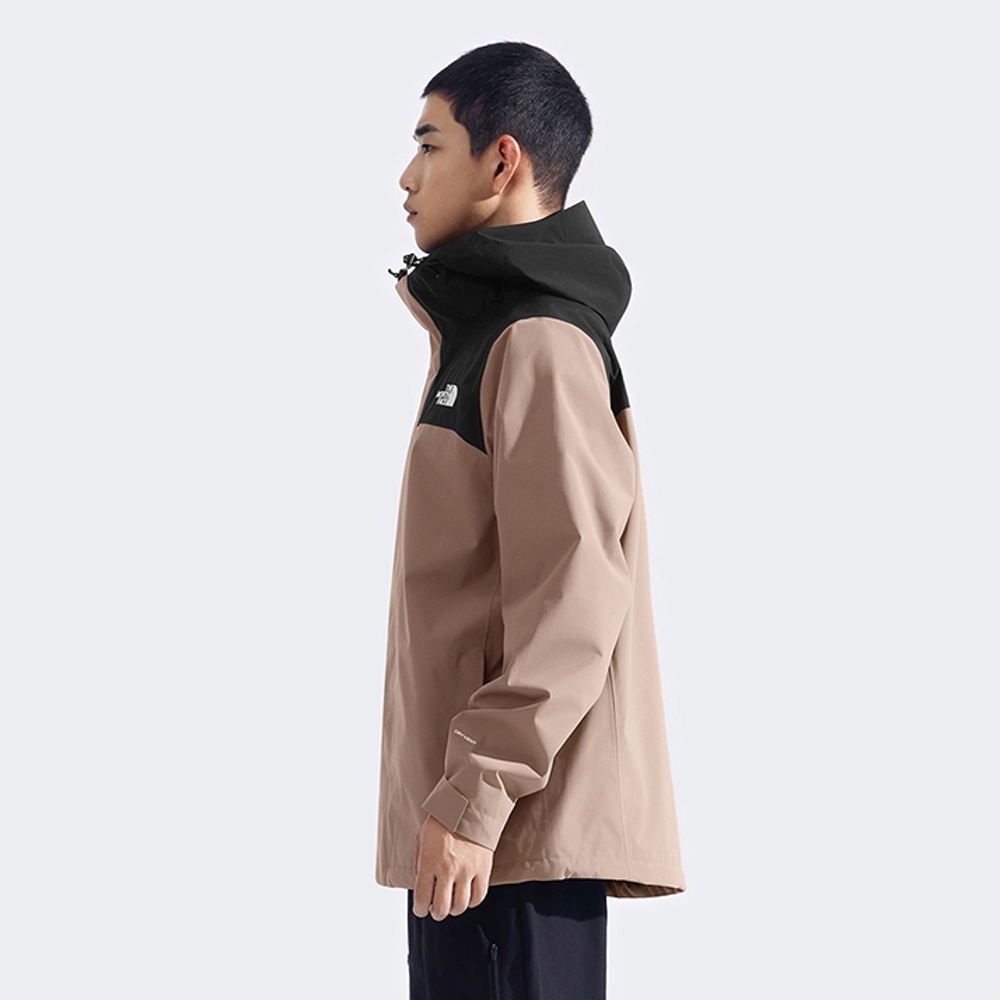The North Face北面男款棕色DryVent防水透氣衝鋒衣｜8DX1DHL