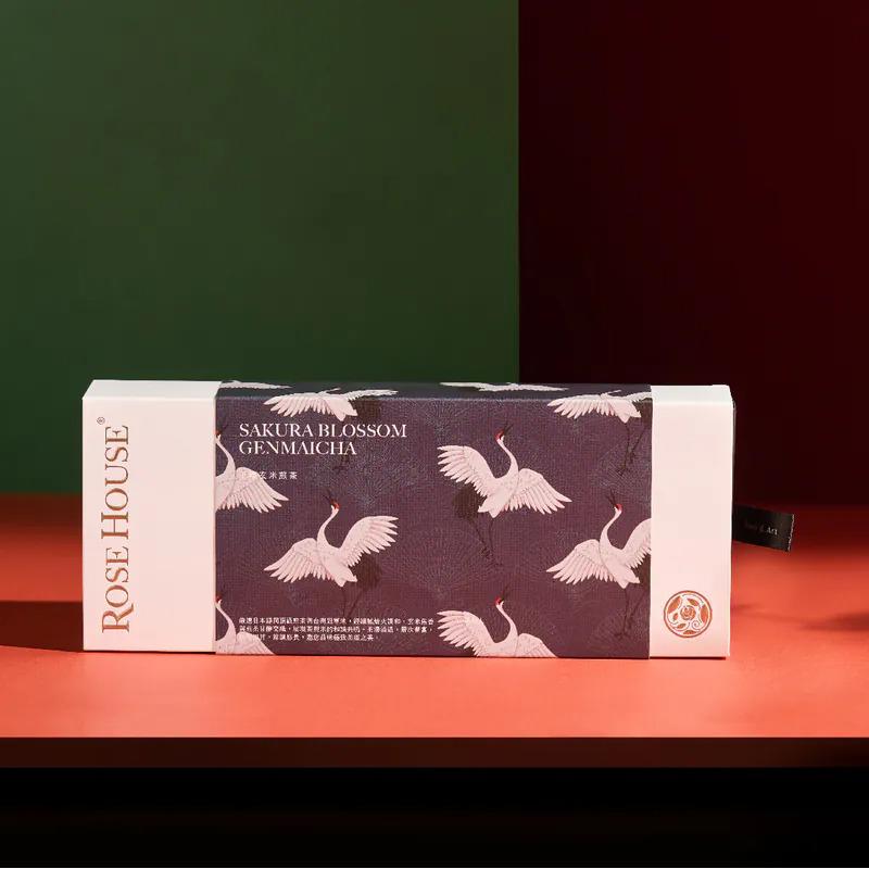 【古典玫瑰園】千櫻玄米煎茶 | Sakura Blossom Genmaicha | 精品立體茶包盒 (10包入)