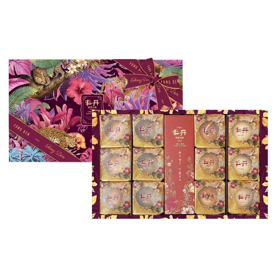 【丰丹】A-2幸虎滿滿綜合禮盒 - 幸福 Q 餅/松子茶酥/蛋黃酥/小月餅(附提袋)(中秋禮盒)★9/6後開始出貨