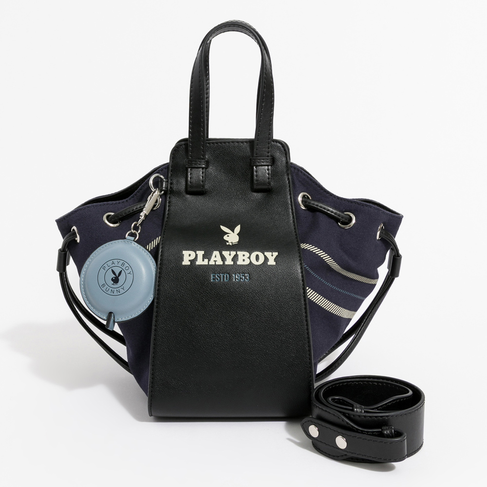 PLAYBOY - 手提包附肩背帶 Urban Pulse系列 - 藍色/552-7601-56-6