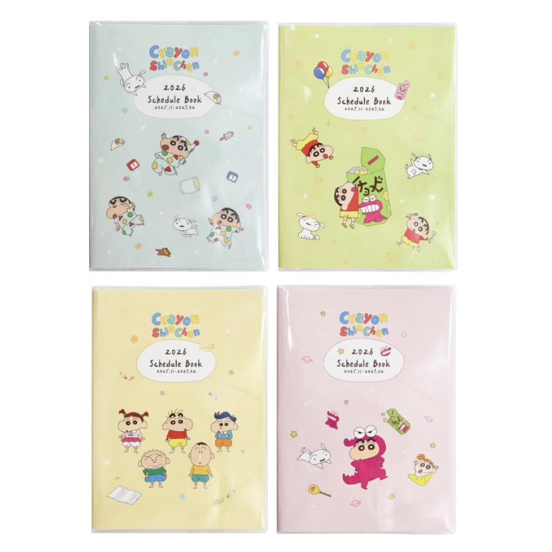 蠟筆小新 2026年 月誌/手帳 25K-睡衣/餅乾/幼稚園/鱷魚