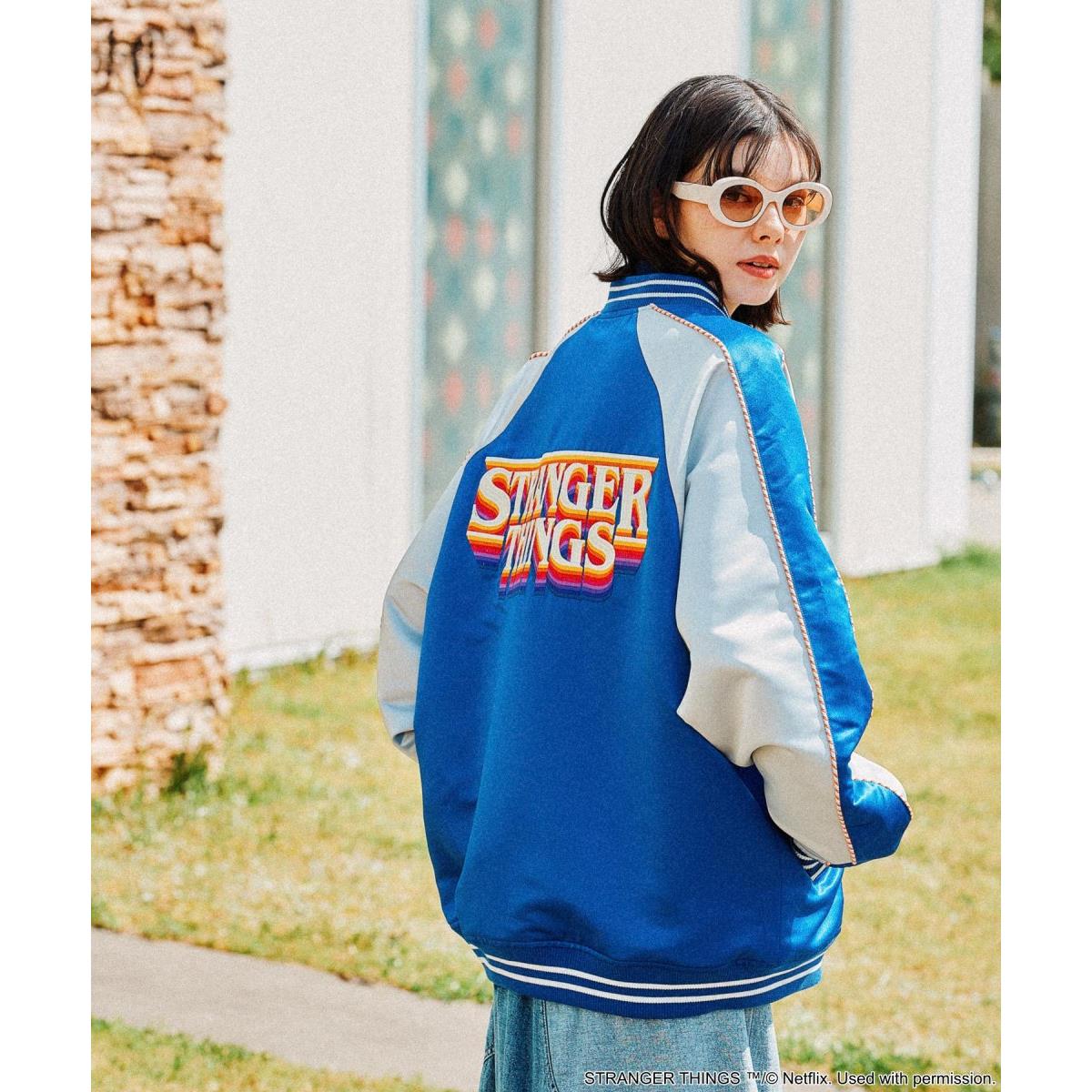 ニコアンド　ワッペンシャツジャケット　メイクスタッフ　てぃら　モザイク02 ニコアンド⭐︎人気スタッフプロデュース⭐︎ワッペンシャツ