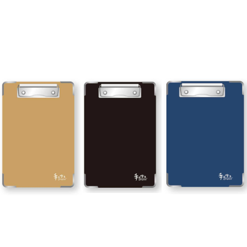 手作之 直式板夾 A5-牛皮/黑/藍