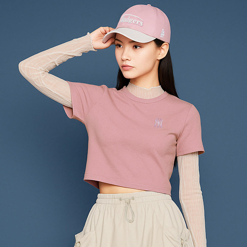 MLB 女版短袖T恤 Monogram系列 紐約洋基隊 (3FTSM0154-50PKL)