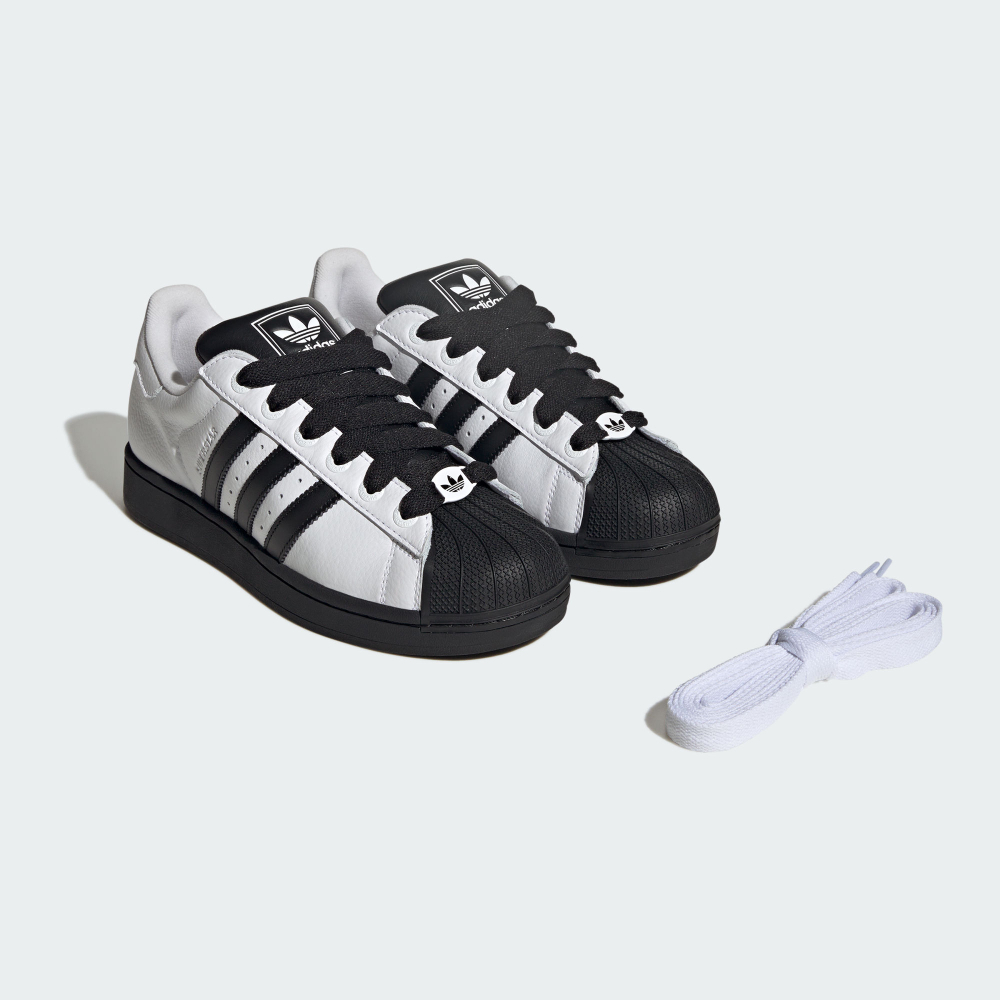 Adidas SUPERSTAR II 運動休閒鞋｜皮革鞋面鞋搭配橡－優動運動商城
