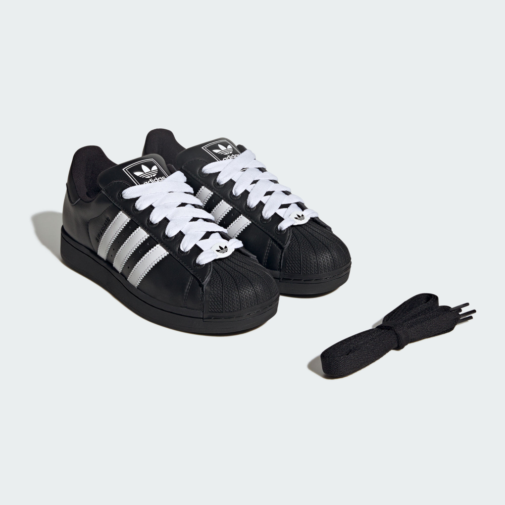 Adidas SUPERSTAR II 運動休閒鞋｜皮革鞋面鞋搭配橡－暢動旗艦店