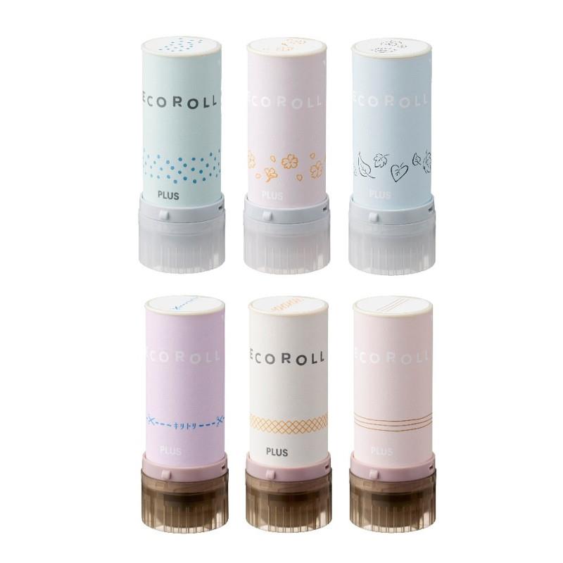 (限量)PLUS DECO ROLL 花邊章-裁切藍/菱格橙/條紋米/點點藍/花朵橙/葉片黑