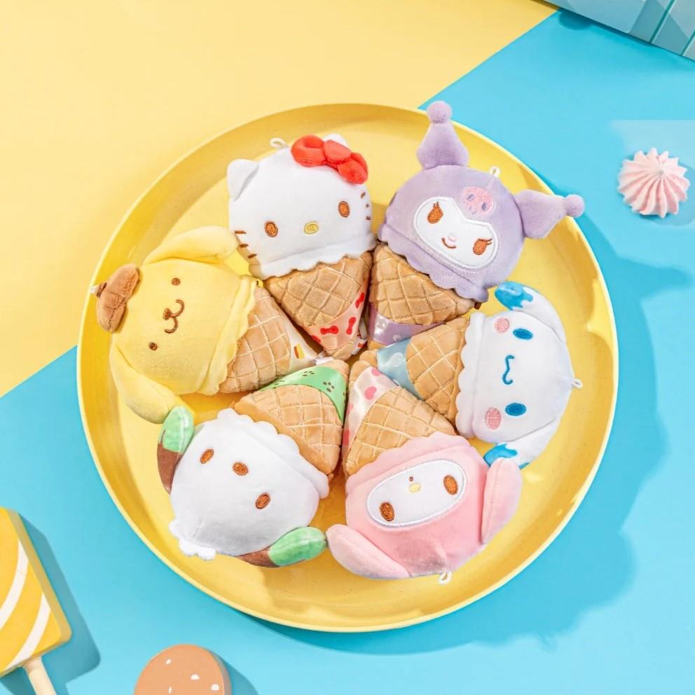 三麗鷗Sanrio 雪糕筒系列 毛絨捏捏樂(隨機出貨)