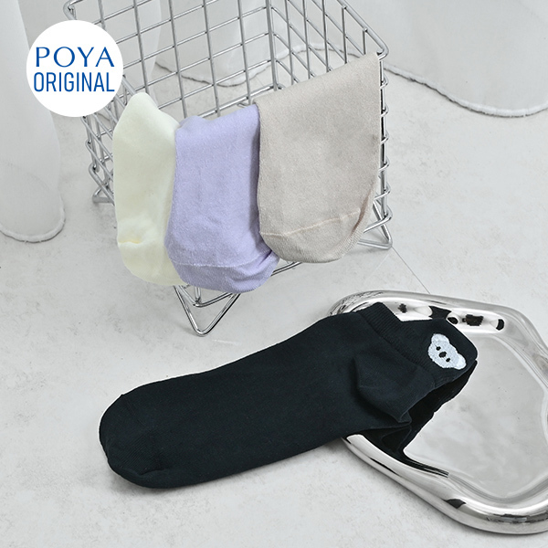 POYA COZY 涼感提耳刺繡船襪-多款任選