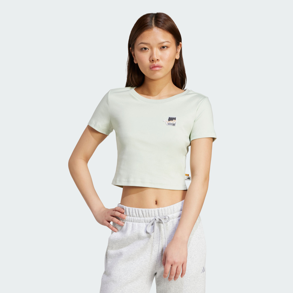 貓咪 短版短袖上衣