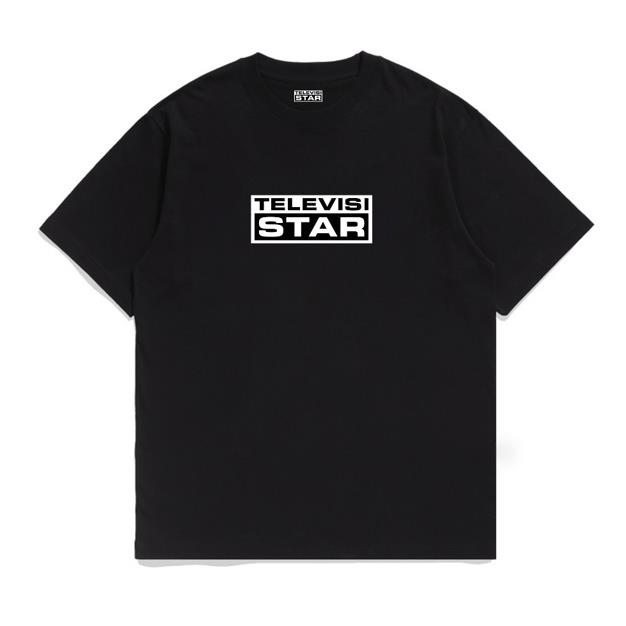 【TELEVISI STAR】短T 黑 - T SHIRT LOGOBOX