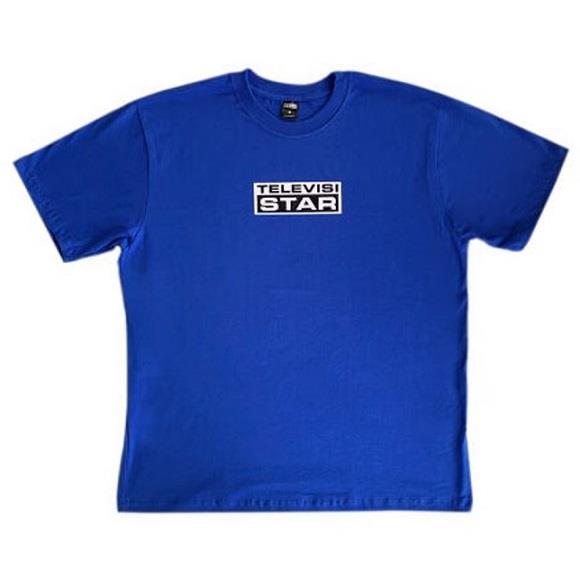 【TELEVISI STAR】短T 藍 - T SHIRT LOGOBOX