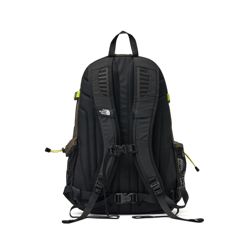 The North Face北面男女款綠棕拼接DWR防潑水休閒後背包｜3KYJG1K