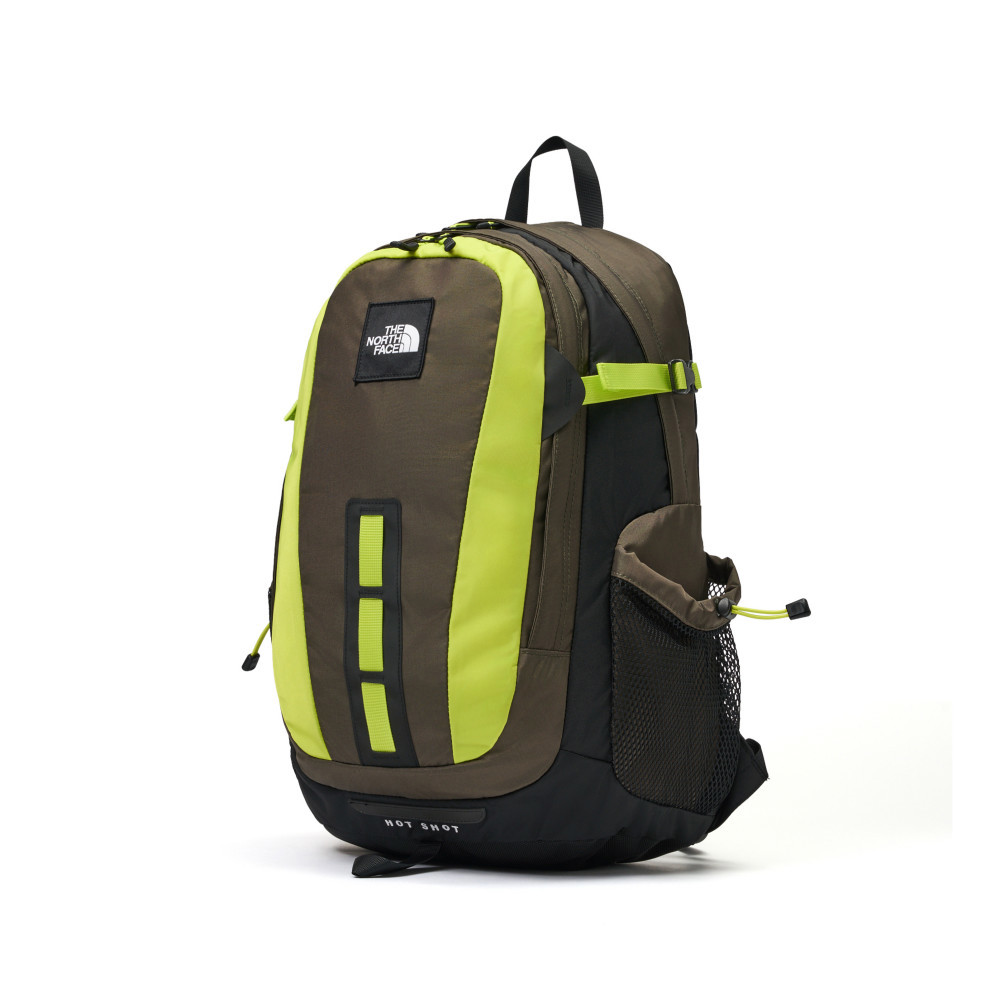 The North Face北面男女款綠棕拼接DWR防潑水休閒後背包｜3KYJG1K