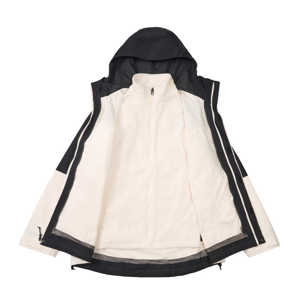 The North Face北面男款米白色DryVent防水透氣抓絨內裡三合一外套｜89ZPROU