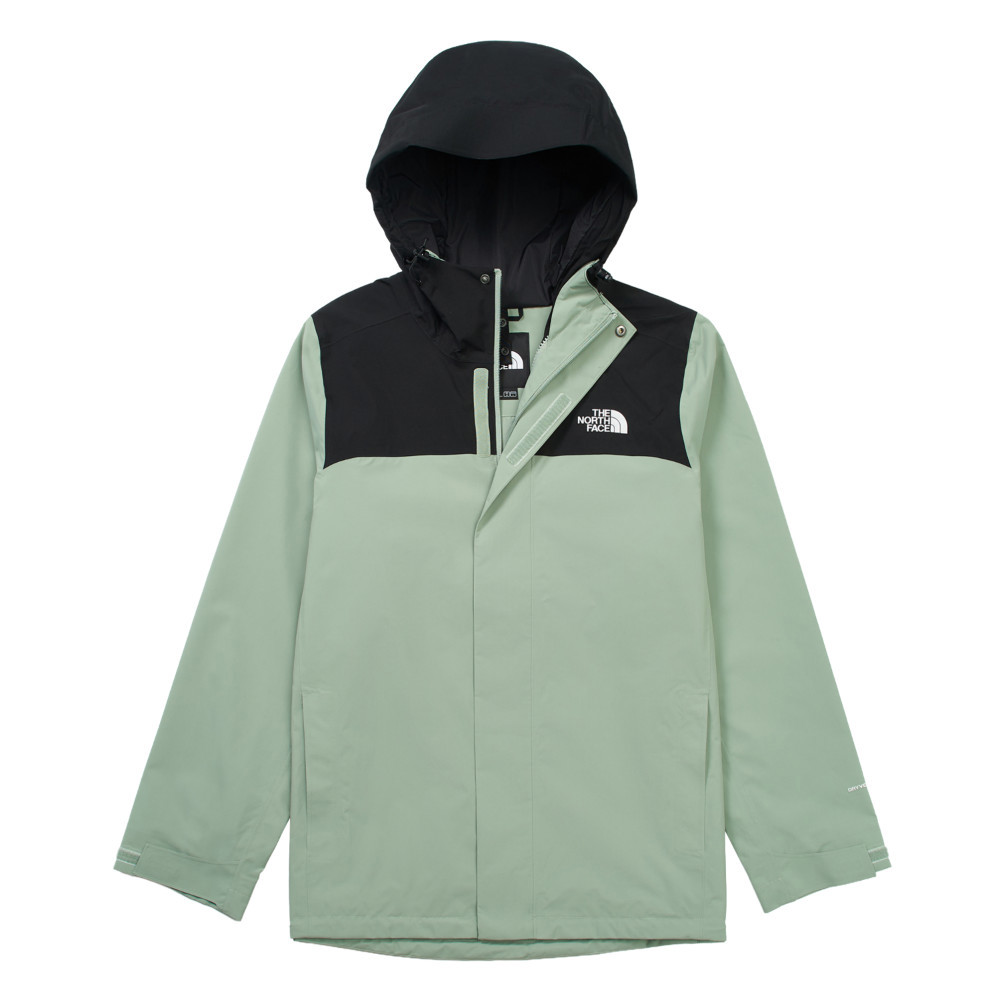 The North Face北面男款綠色DryVent防水透氣衝鋒衣｜8DX1D5N