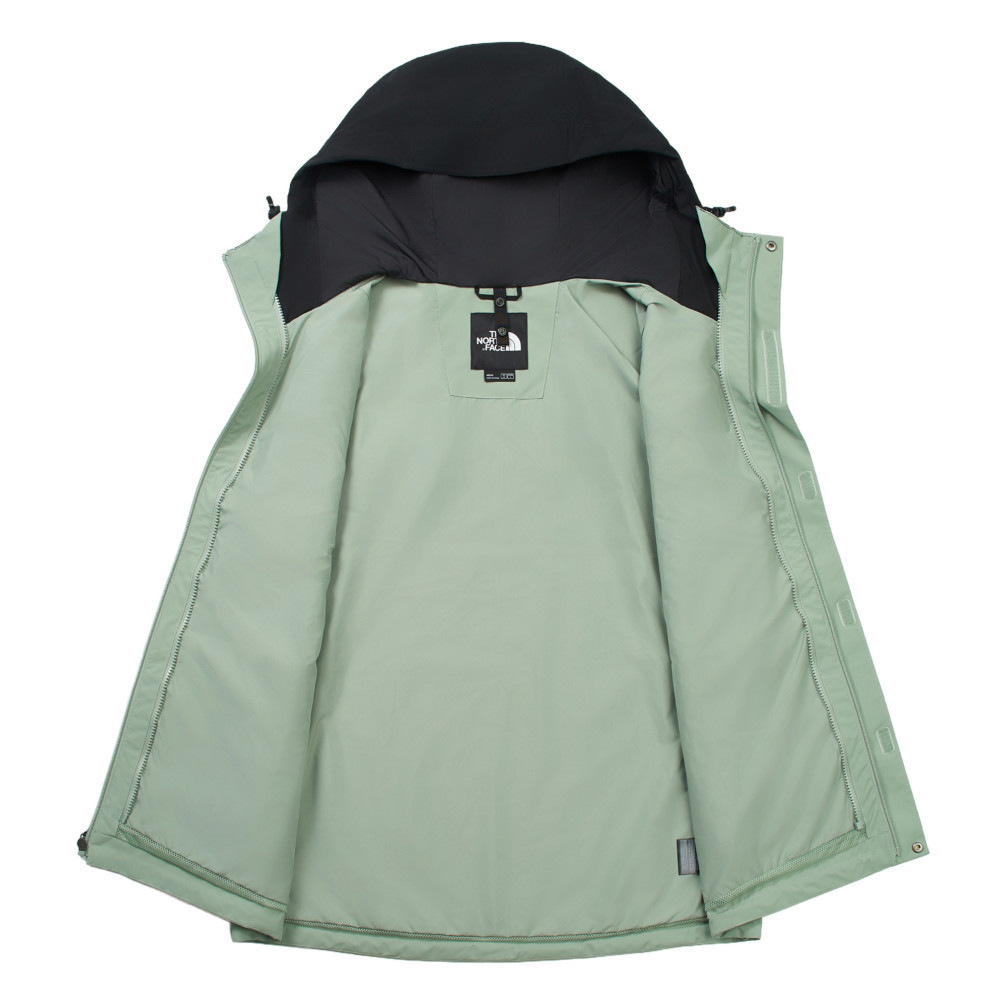 The North Face北面男款綠色DryVent防水透氣衝鋒衣｜8DX1D5N