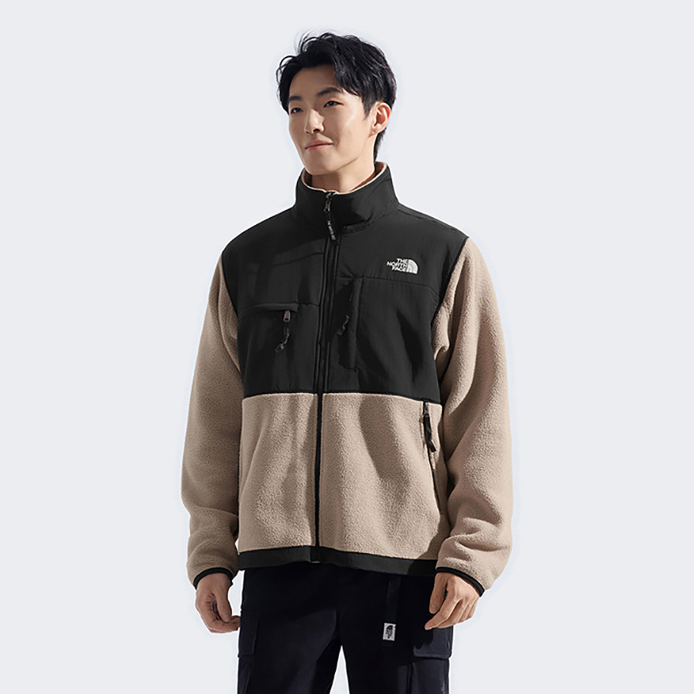 經典ICON男款黑棕拼接保暖舒適抓絨外套｜88XHDHO