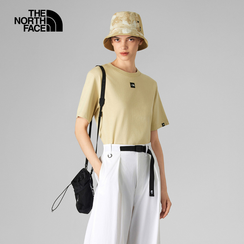 UE女款米色純棉短袖T恤｜8BUH3X4