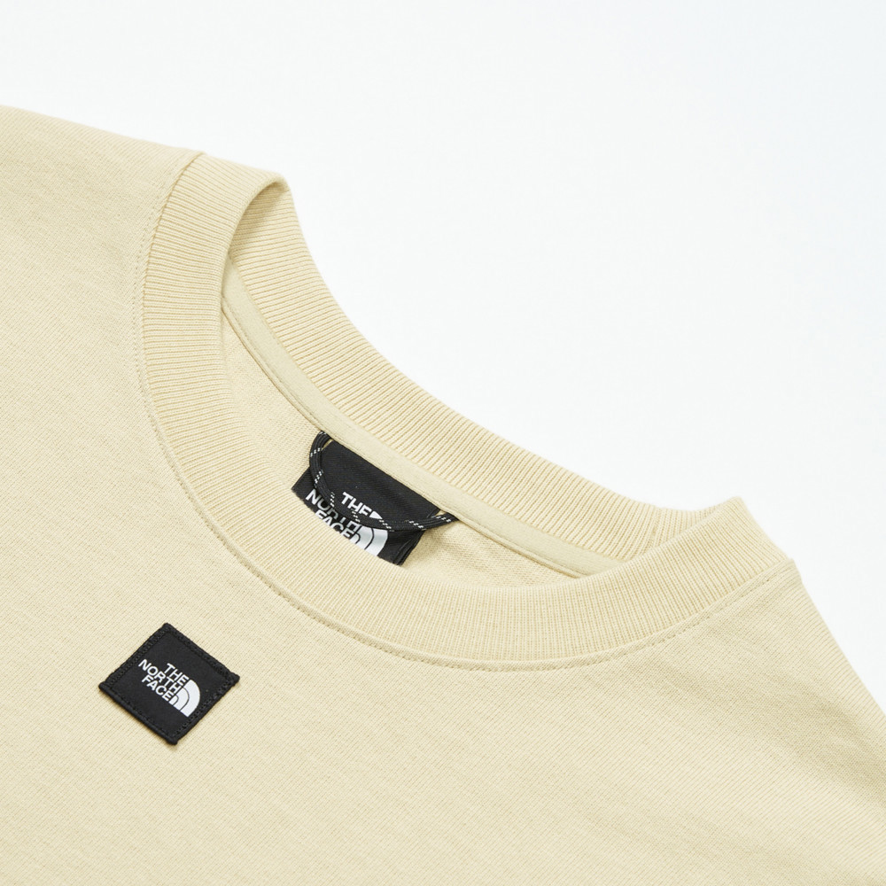 UE女款米色純棉短袖T恤｜8BUH3X4