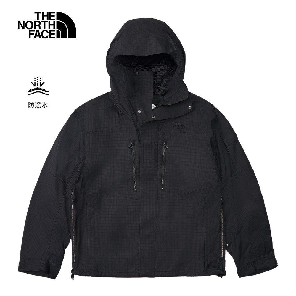 The North Face UE男款黑色DWR防潑水防風外套｜8E5HJK3｜防潑水外套－百勁