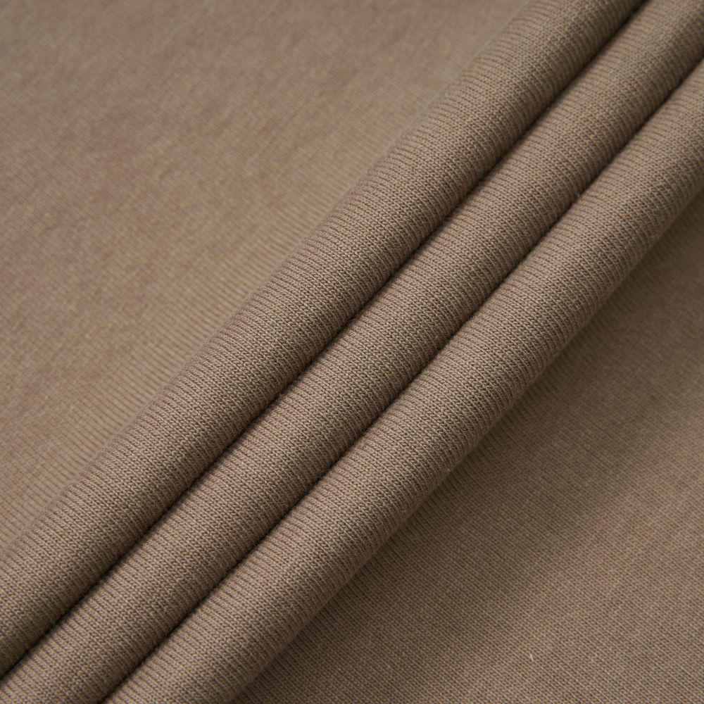 UE男款棕色純棉大尺寸山脈印花短袖T恤｜8GUBBOW