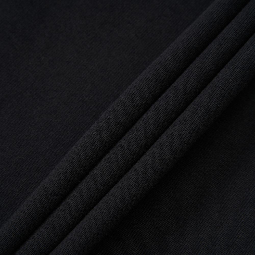 UE男款黑色純棉大尺寸山脈印花短袖T恤｜8GUBJK3