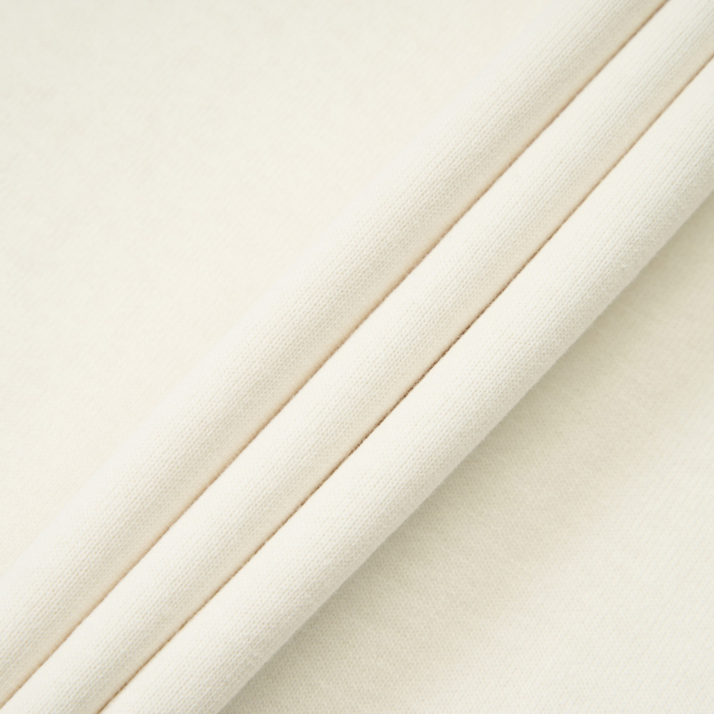 UE男款米白色純棉大尺寸山脈印花短袖T恤｜8GUBQLI