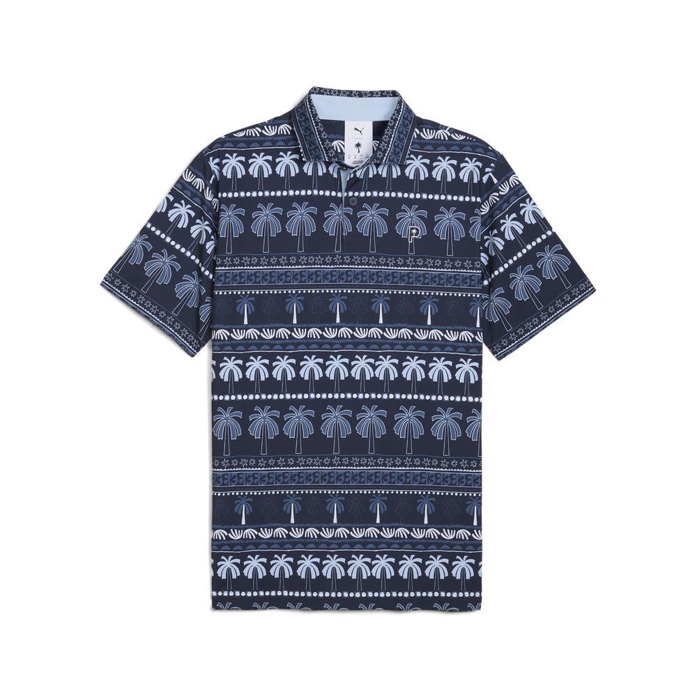 PUMA 高爾夫系列Puma x PTC 印花短袖Polo衫 男性