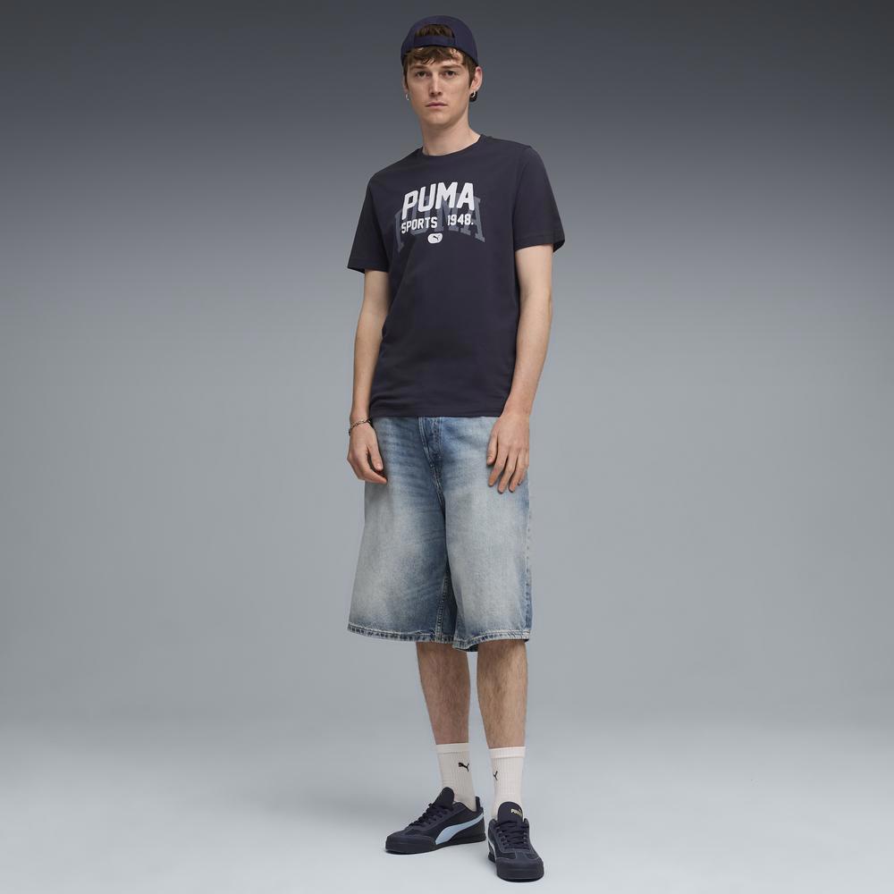 PUMA 基本系列Varsity短袖T恤 男性