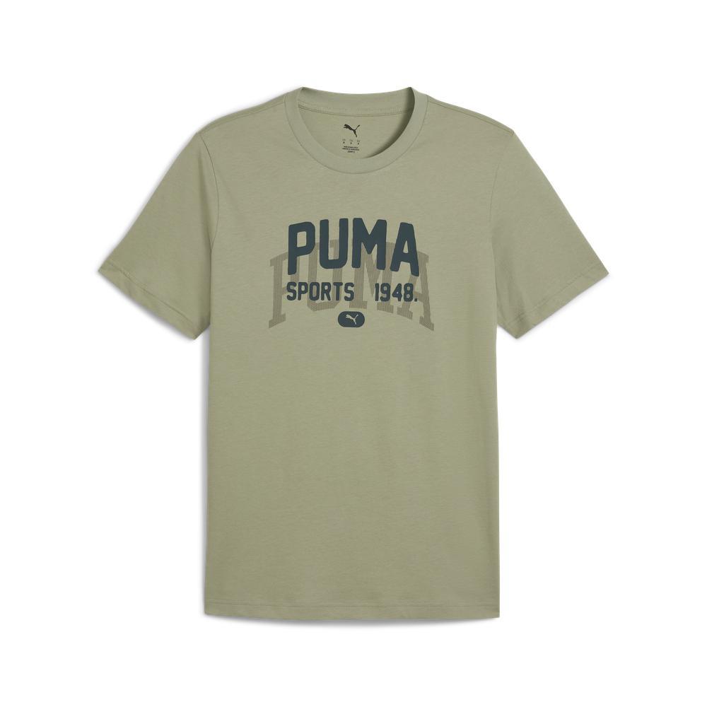 PUMA 基本系列Varsity短袖T恤 男性