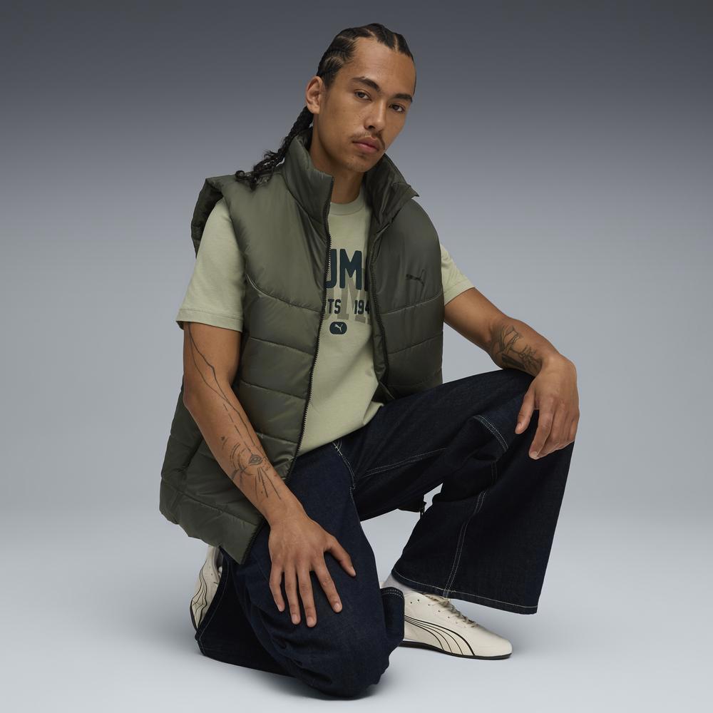 PUMA 基本系列Varsity短袖T恤 男性