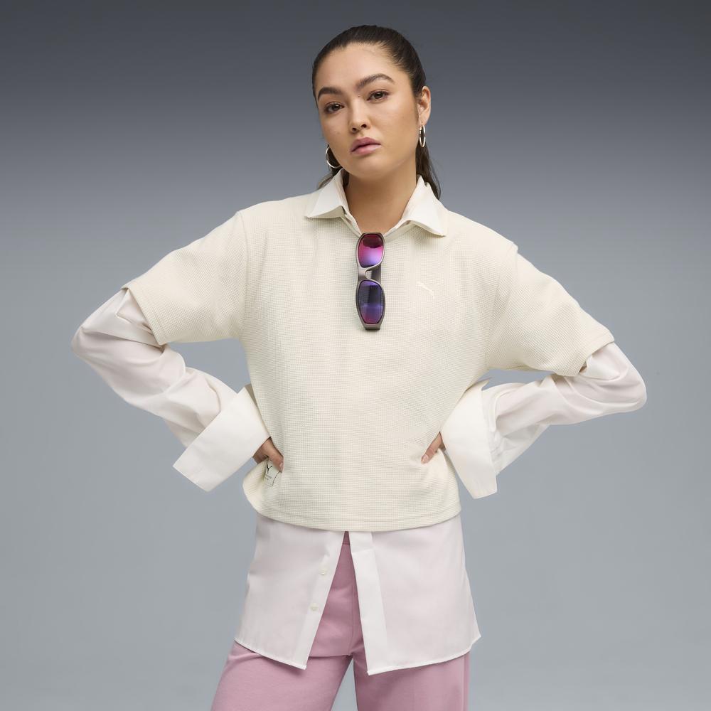 PUMA 基本系列Puma Class華夫格短袖Polo衫 女性