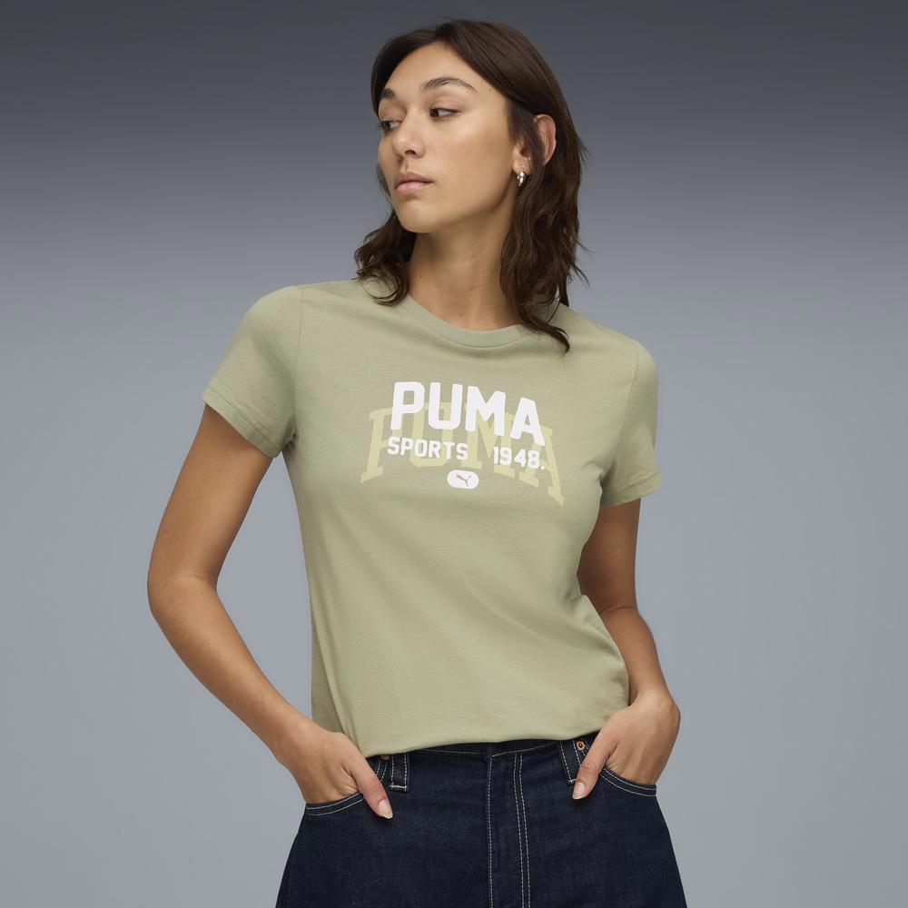 PUMA 基本系列Varsity短袖T恤 女性