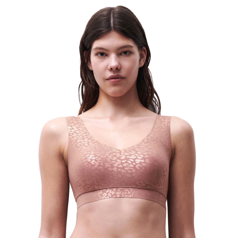 【Chantelle Lab】透氣涼感V領無痕內衣>XS-XXL>粉紅豹(11DQ1_B17)【Soft Stretch】