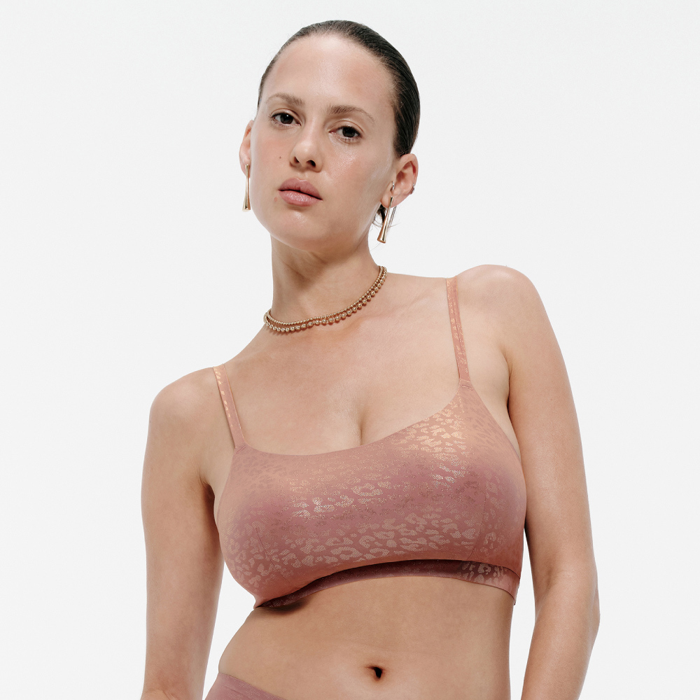 【Chantelle Lab】透氣涼感U領無痕內衣>XS-XXL>粉紅豹(11DQ2_B17)【Soft Stretch】