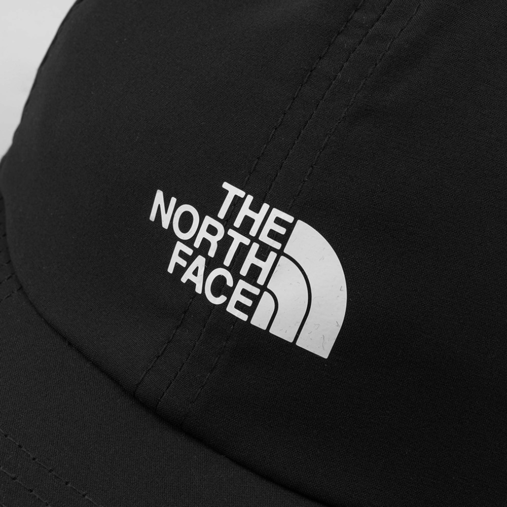 The North Face北面男女款黑色UPF防曬運動帽｜8GMEJK3