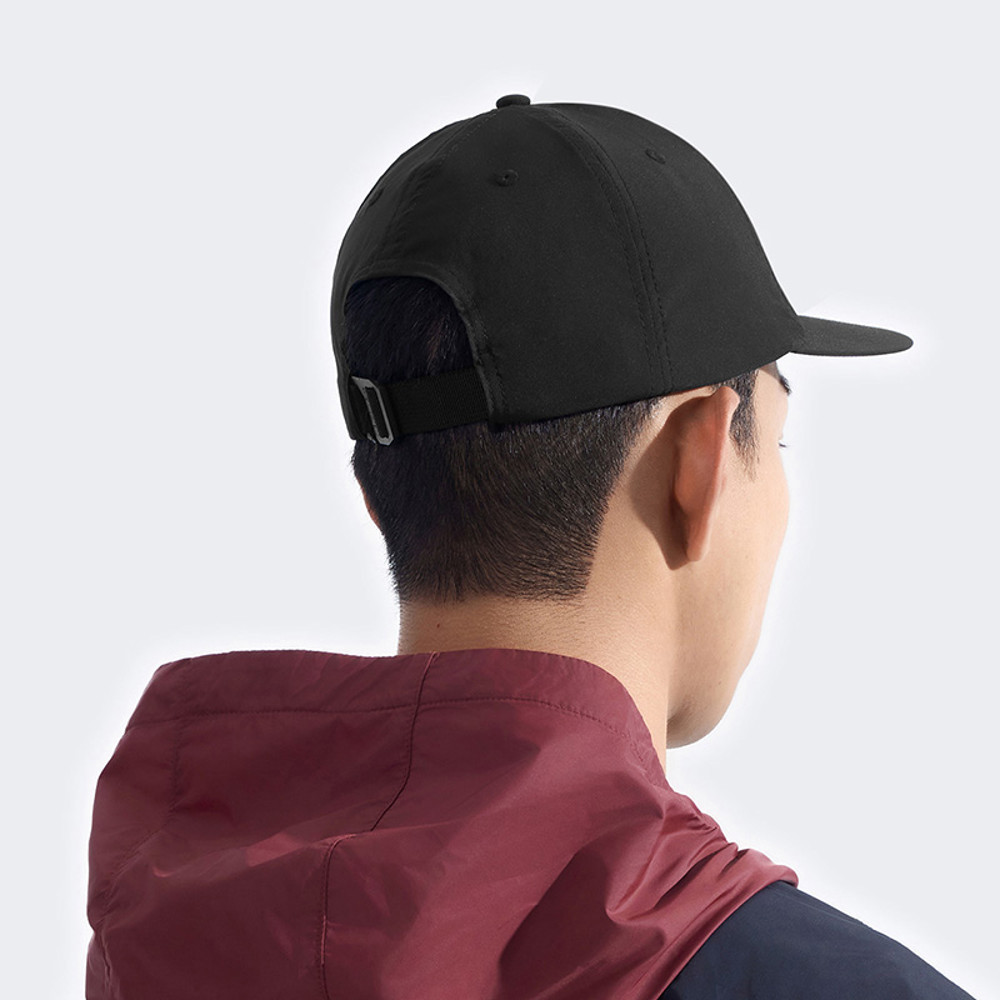 The North Face北面男女款黑色UPF防曬運動帽｜8GMEJK3