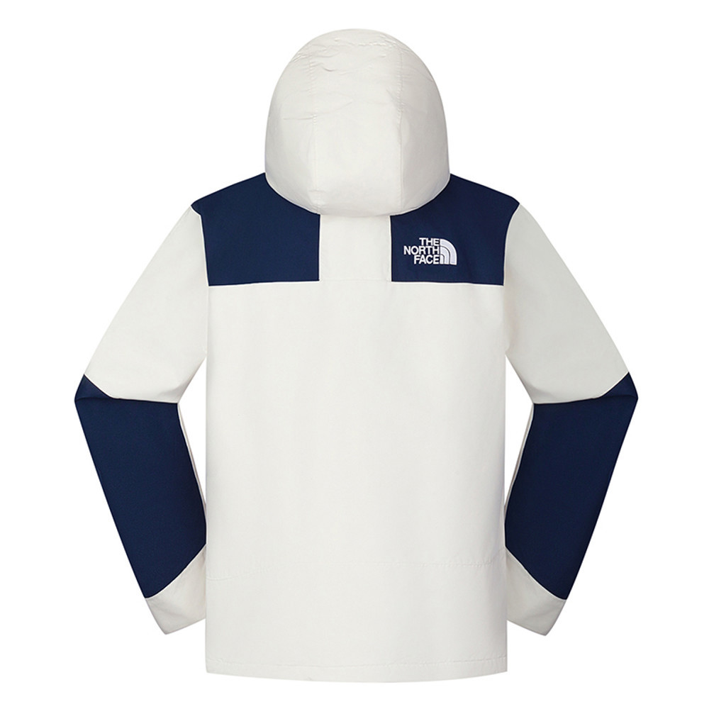 The North Face北面男款白色DryVent防水透氣衝鋒衣｜8FZMAEJ