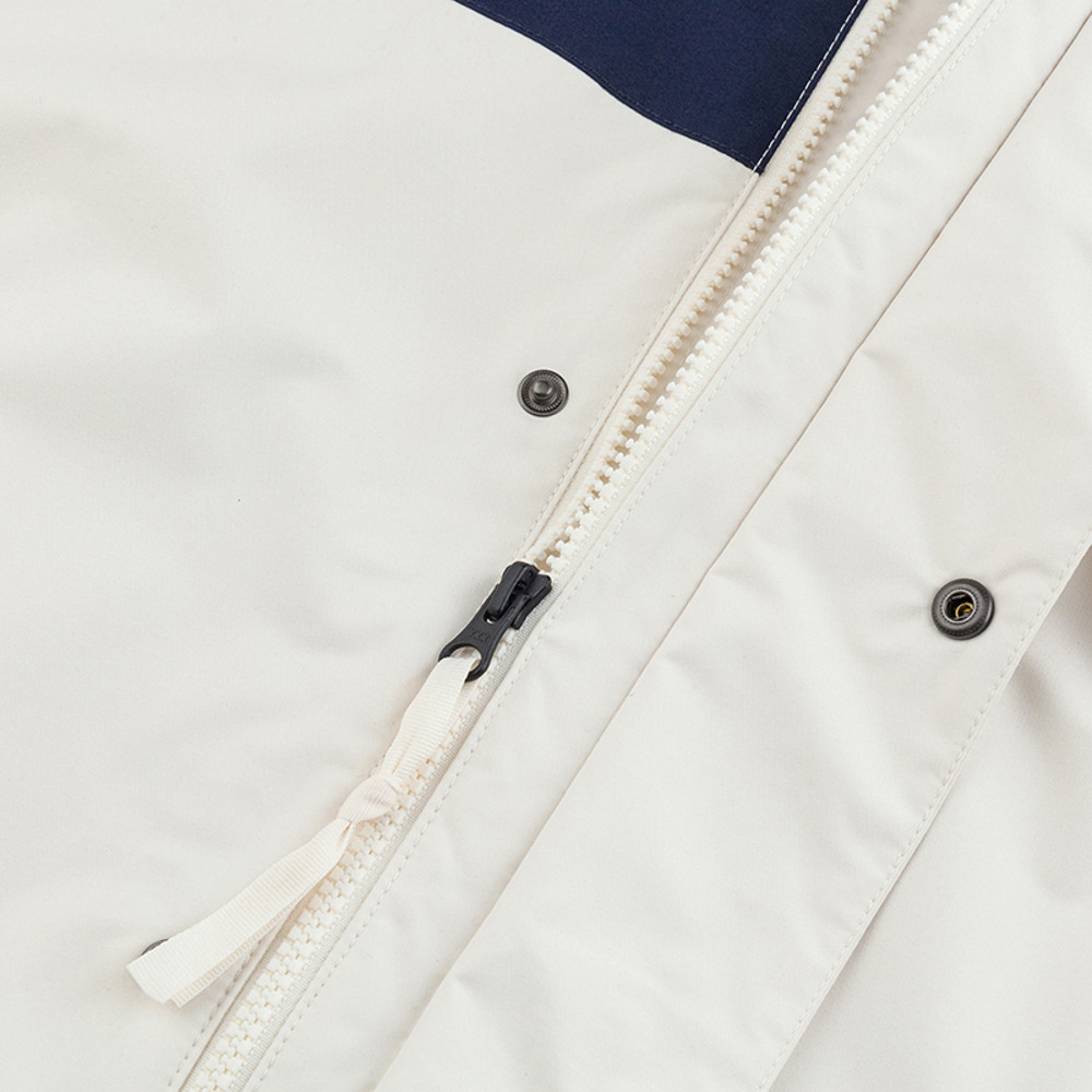 The North Face北面男款白色DryVent防水透氣衝鋒衣｜8FZMAEJ