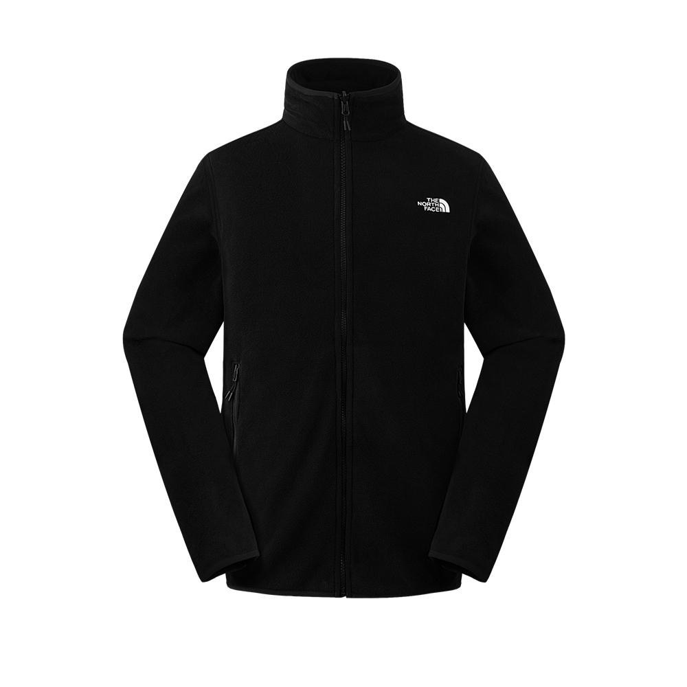 The North Face北面男款黑色舒適保暖抓絨外套｜8FHXJK3