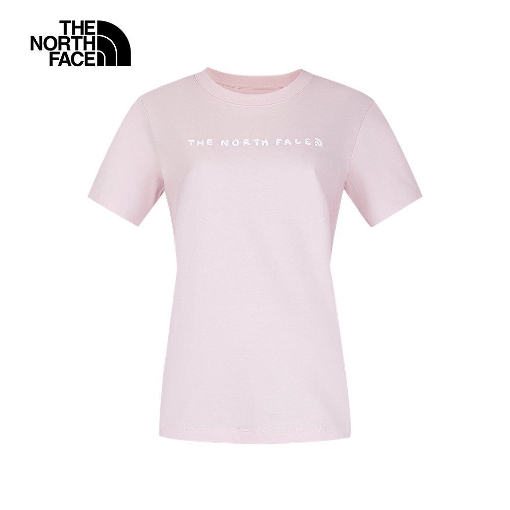 The North Face北面女款粉色純棉舒適短袖T恤｜8F0VBP6