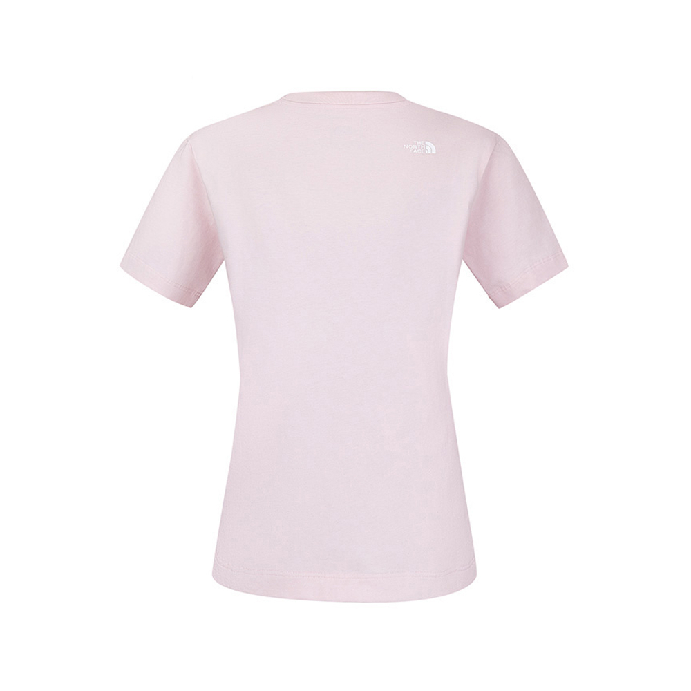 The North Face北面女款粉色純棉舒適短袖T恤｜8F0VBP6