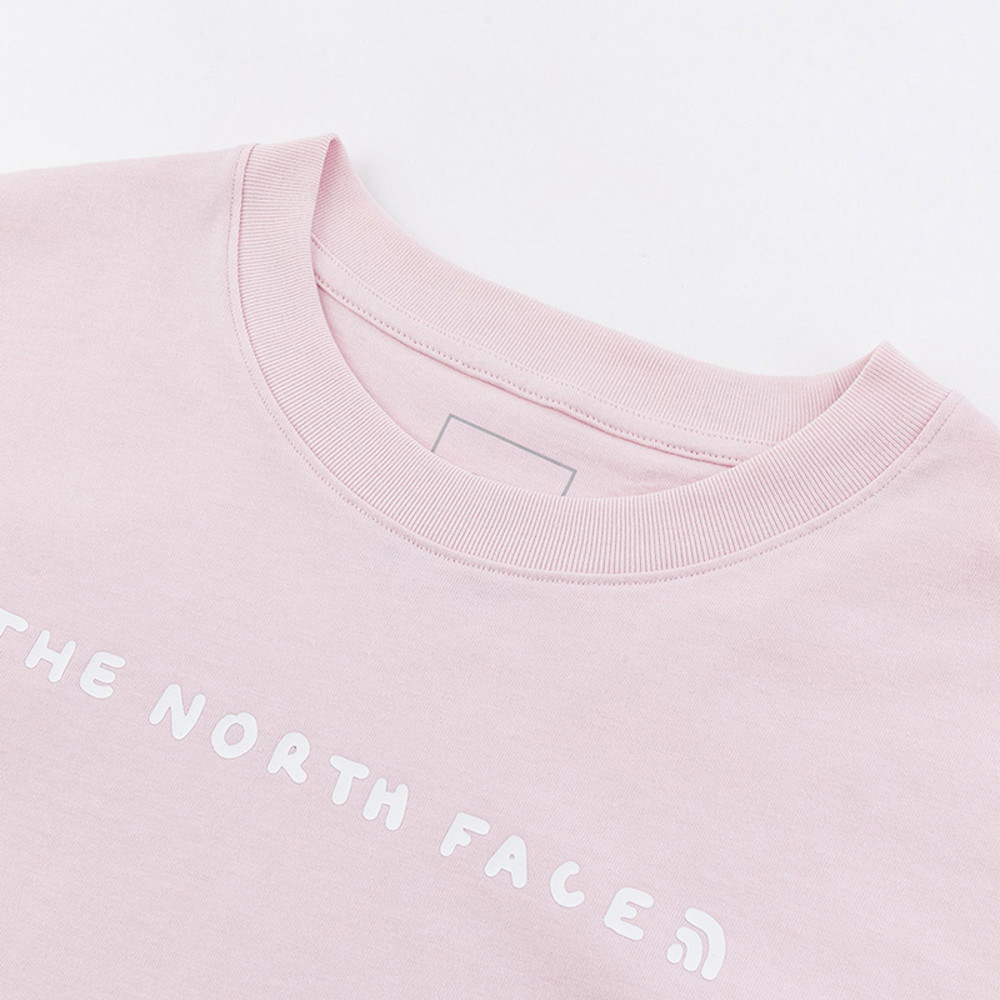 The North Face北面女款粉色純棉舒適短袖T恤｜8F0VBP6