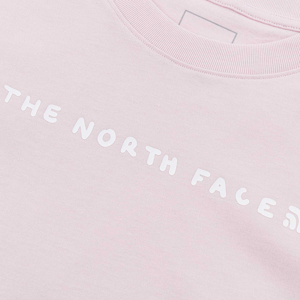 The North Face北面女款粉色純棉舒適短袖T恤｜8F0VBP6