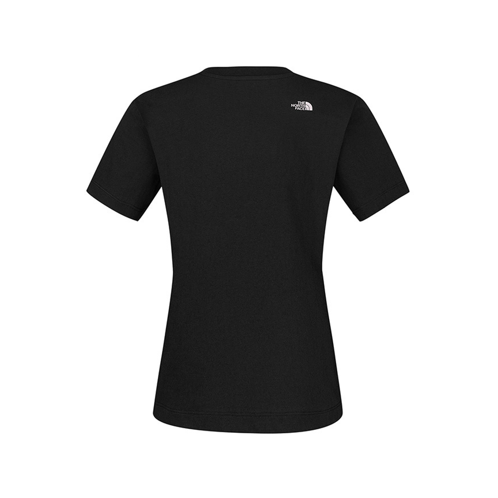 The North Face北面女款黑色純棉舒適短袖T恤｜8F0VJK3