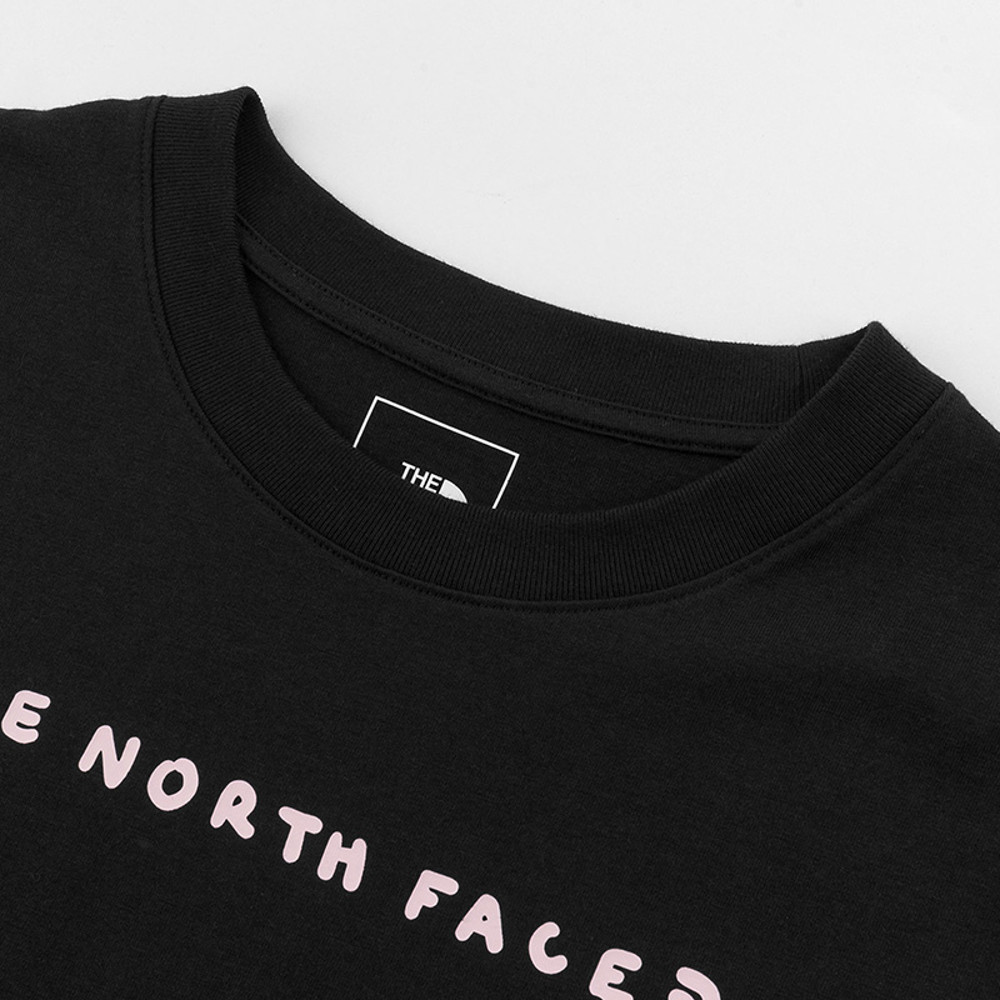 The North Face北面女款黑色純棉舒適短袖T恤｜8F0VJK3