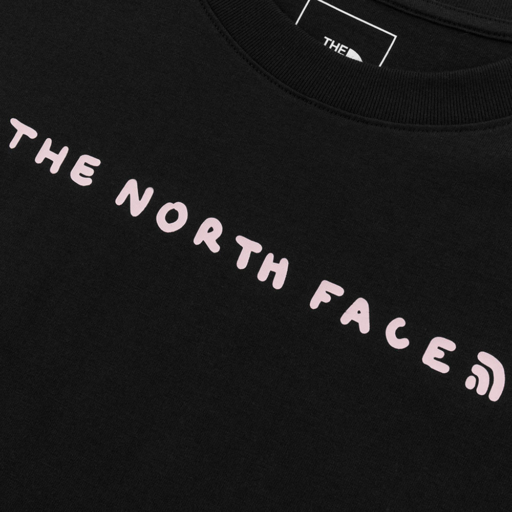 The North Face北面女款黑色純棉舒適短袖T恤｜8F0VJK3