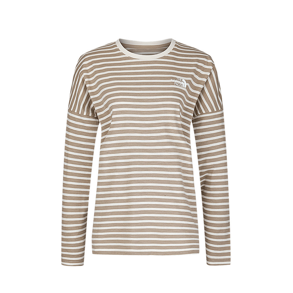 The North Face北面女款棕色舒適柔軟長袖上衣｜8F0UBOX