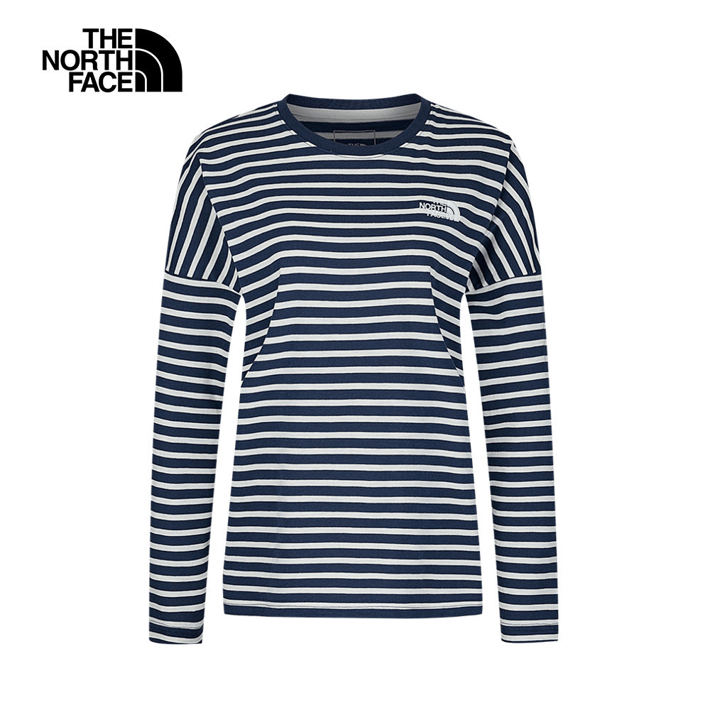 The North Face北面女款米白色舒適柔軟長袖上衣｜8F0UQLI